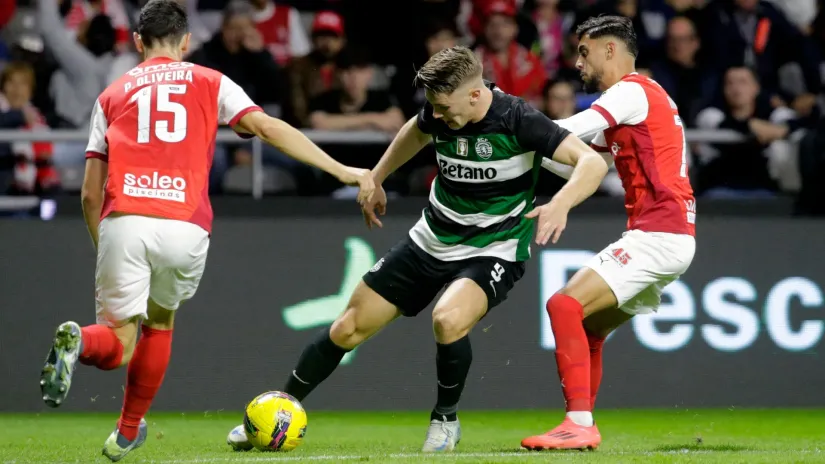 Viktor Đekereš (Sporting) na meču sa Bragom